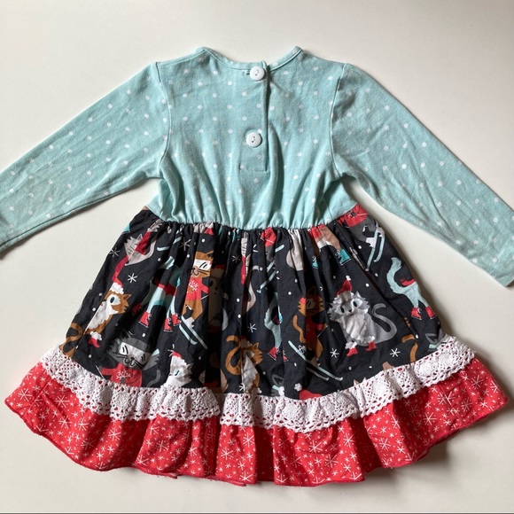 Ricrac & Ruffles Boutique Winter Cat Play Dress! - Picture 5 of 8